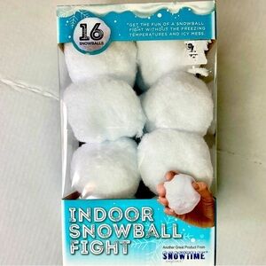 🔵 𝅺NIB Indoor Snowball Fight (20 Snowballs)